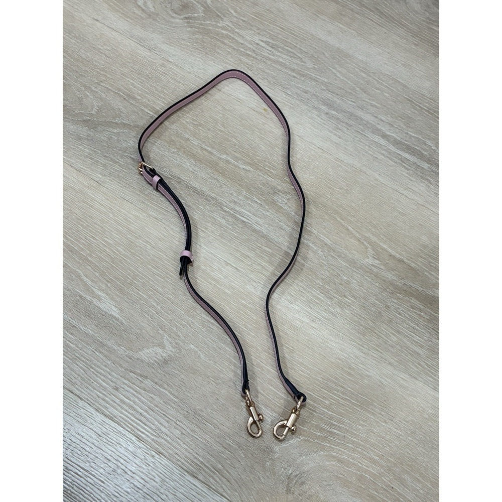 Coach Pink Leather Replacement Strap With Gold Hardware - COACH STRAP